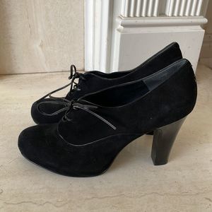 Nine West Black Lace-Up Heels
